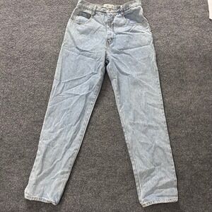 Carolina Blues Jeans Womens Size 12 Light Cotton Straight Leg Vintage High Rise